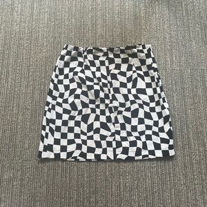 Black and white skirt